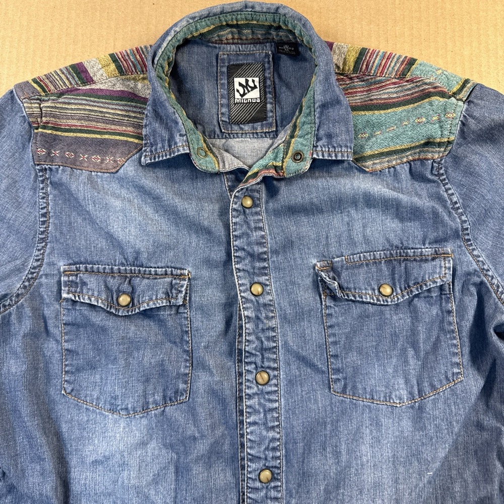 Micros Western Button-Up Shirt Aztec  Sixe Medium